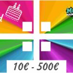 McShirt Mainz Geschenkkarte zum Geburtstag mit bunter Torte – einlösbar von 10 bis 500 Euro