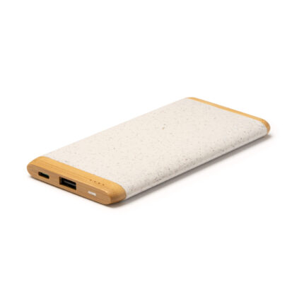 Eco Powerbank Bambus & Weizenfaser 5.000 mAh  inkl. persönlicher Gravur